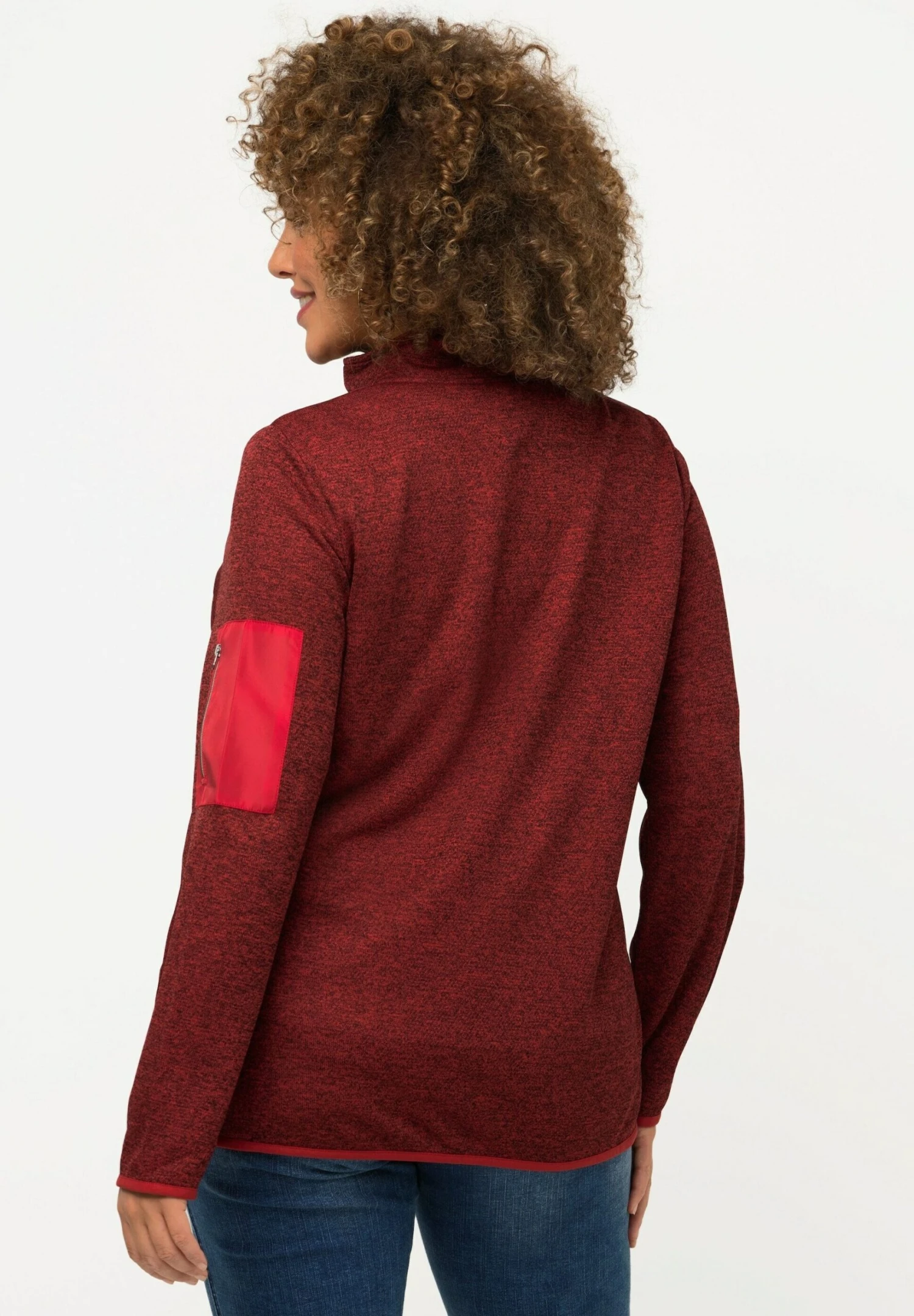 Ulla Popken Kardigan - Paprikarood 4 Ulla Popken Kardigan - Paprikarood - obrazek 2