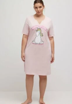 Ulla Popken Koszula Nocna - Blossom Pink