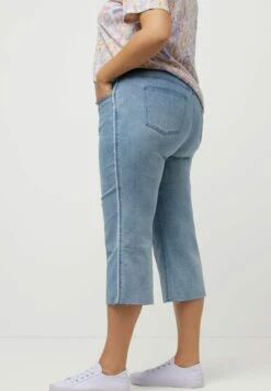 Ulla Popken MARY - Jeansy Dzwony - Blue Denim -Lindex 7849c1bf632e4b6cabd70b0082d63ecc