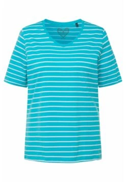 Ulla Popken T-shirt Z Nadrukiem - Deep Aqua -Lindex 7a67251a27d3460d9b5e91dcb41ba61b