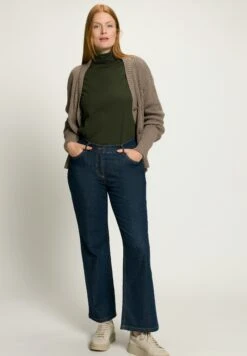 Ulla Popken Jeansy Dzwony - Dark Blue Denim -Lindex 7c773e3ea8c1410bbd27d447457dd5be