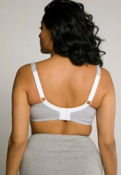 Ulla Popken SOFTSCHALE OHNE BÜGEL - Biustonosz Z Trójkątną Miseczką - Gris Chiné -Lindex 7dcbdae31b5140d4972f84f8a654d1f3