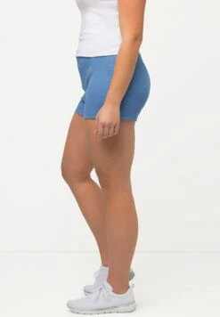 Ulla Popken RADLER SLIM ELASTIKBUND BIO - Szorty - Helle Kornblume -Lindex 7f662c0b7c014acfbed40253dc14abdf