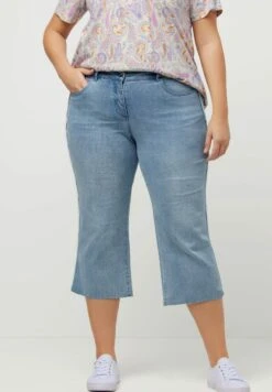 Ulla Popken MARY - Jeansy Dzwony - Blue Denim -Lindex 8080ba85683b4e978f6f7366a58e3662