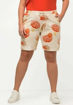 Ulla Popken BERMUDA FLAMM BIO - Szorty - Popcorn