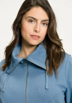 Ulla Popken Bluza Rozpinana - Petrolblau -Lindex 80bba2f9819340d28212a8e40667c03c