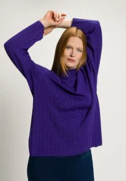 Ulla Popken STEHKRAGEN LANGARM - Sweter - Lila -Lindex 80d9e15d71844ed6ab0f88b092fd961b