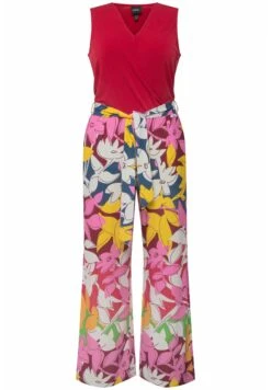 Ulla Popken EN LARGE SANS MANCHES À COL V ET CEINTURE - Kombinezon - Litchi -Lindex 8178e19a466a4b07bb32e9098b145cea