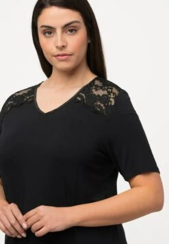 Ulla Popken Piżama - Noir -Lindex 81af10d5ab8140e6996fa3dbbefefcf3