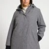 Ulla Popken Parka - Gris Chiné -Lindex 81b73185e895496b9084a2b8cfb82a47