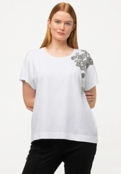 Ulla Popken T-shirt Z Nadrukiem - Blanc Neige -Lindex 81f5710a27e74fcd88464d4813a6cfec