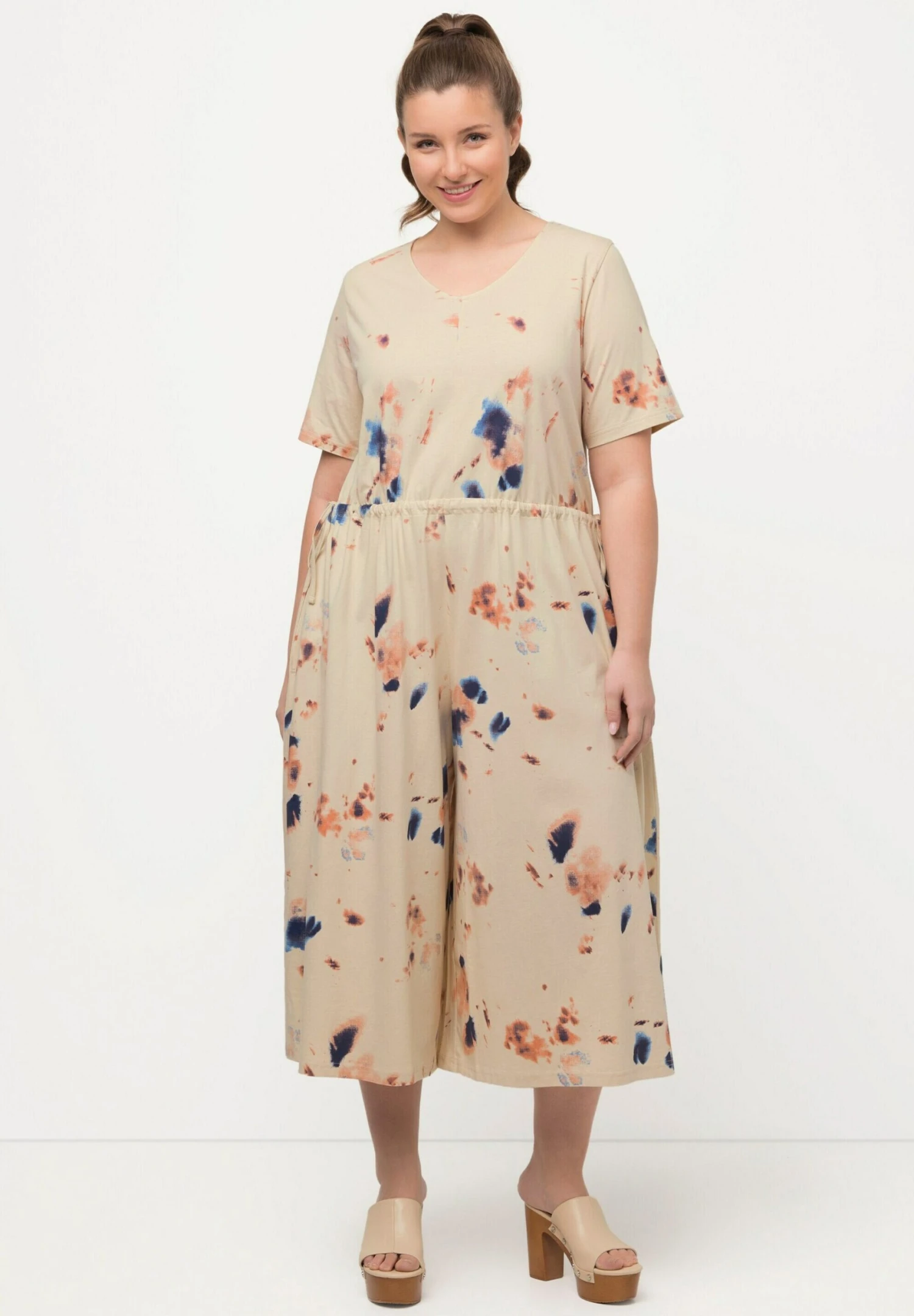 Ulla Popken Longueur 7/8 Col En V - Kombinezon - Pop Corn 3 Ulla Popken Longueur 7/8 Col En V - Kombinezon - Pop Corn