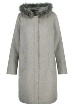 Ulla Popken CORDON COULISSANT À LA TAILLE - Klasyczny Płaszcz - Gris Clair Chiné -Lindex 83886767995046e38f2702b9d379ef85