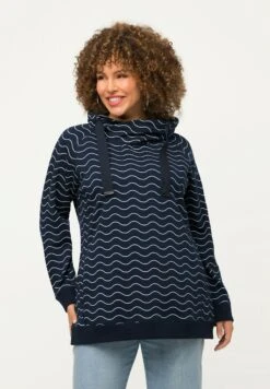 Ulla Popken Bluza - Bleu Nuit Mat