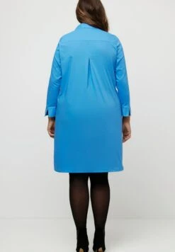 Ulla Popken 3/4-MOUWEN - Sukienka Letnia - Staal Blauw -Lindex 8604d12531df47abbc5654534f12859c