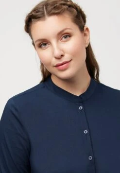 Ulla Popken COL MONTANT MANCHES 3/4 - Sukienka Koszulowa - Marine -Lindex 864ff4f1da3e40cfad81c87839643099