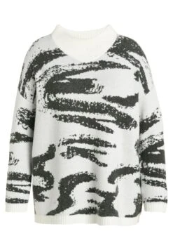 Ulla Popken Sweter - Steenwit -Lindex 865d342c3e91463fb3f0db688de40590