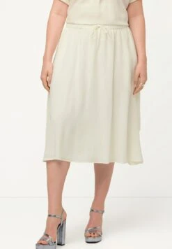 Ulla Popken Spódnica Trapezowa - Blanc Neige