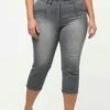 Ulla Popken Szorty Jeansowe - Light Gray Denim