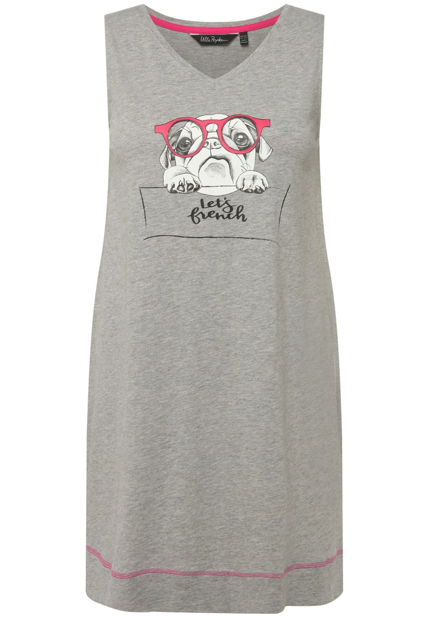 Ulla Popken Koszula Nocna - Light Gray Melange 6 Ulla Popken Koszula Nocna - Light Gray Melange - obrazek 4