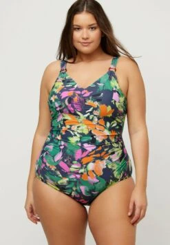 Przód 17 Ulla Popken Kostium Kąpielowy - Gris