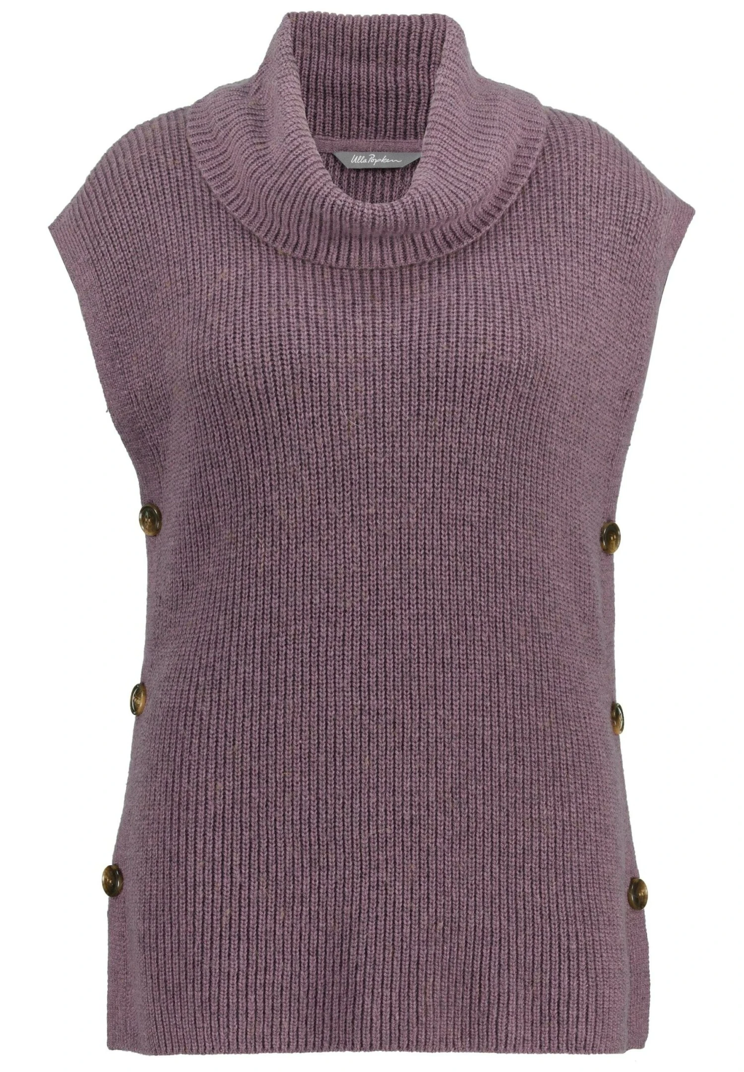 Ulla Popken COL DROIT SANS MANCHES - Sweter - Mauve Lilas 6 Ulla Popken COL DROIT SANS MANCHES - Sweter - Mauve Lilas - obrazek 4