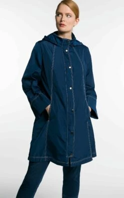 Ulla Popken Krótki Płaszcz - Inkt -Lindex 8c45d0fa059b49218c81ea2a779cde34