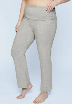 Ulla Popken Spodnie Materiałowe - Grau Melange -Lindex 8eaee033d44c4e0081ac69d4122e1ded