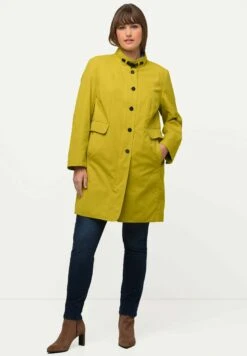 Ulla Popken Krótki Płaszcz - Pistache