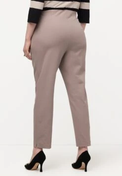 Ulla Popken PIPING DETAIL - Spodnie Materiałowe - Pebble Gray -Lindex 9022bba7f6044a7286534fa654bff6b8