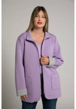 Ulla Popken Krótki Płaszcz - Lavande Clair