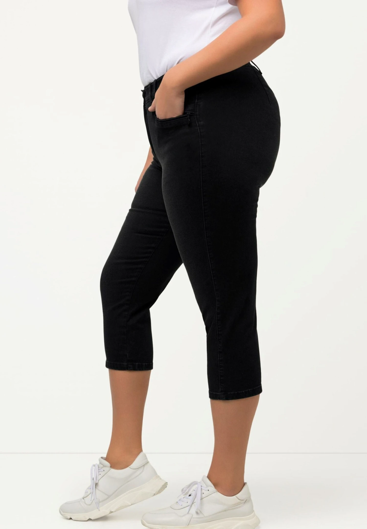 Ulla Popken Szorty Jeansowe - Noir 6 Ulla Popken Szorty Jeansowe - Noir - obrazek 4