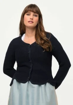Ulla Popken SCALLOPED DIRNDL - Kardigan - Navy Blue