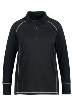 Ulla Popken COL MONTAN MANCHES LONGUES - Bluza - Noir -Lindex 94fd8d41defe48268f457f8f5386779a