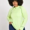 Ulla Popken COL MONTAN MANCHES LONGUES - Bluza - Vert Clair -Lindex 95ac635733e249c2b73bbf99d277a67a