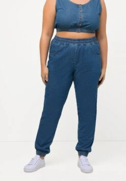 Ulla Popken ET TAILLE ÉLASTIQUES - Jeansy Zwężane - Bleu Jean