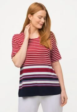 Ulla Popken T-shirt Z Nadrukiem - Rouge/pavot -Lindex 97523e17aa584865999c5b3fa1913eb8