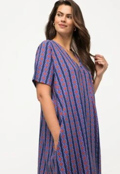 Ulla Popken Sukienka Z Dżerseju - Bleu Paon -Lindex 9790c195aa794debb87b4daeeed1f5a0