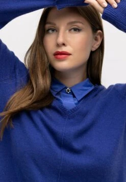 Ulla Popken Sweter - Indigo -Lindex 97fa0592255349b992d5c9318cd74a98