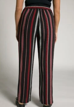 Ulla Popken STREIFEN ELASTIKBUND KORDEL - Spodnie Treningowe - Schwarz -Lindex 987d7a789c9440ba8d4234c079d0ce23