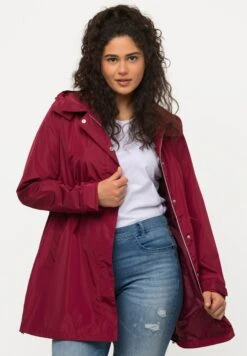 Ulla Popken Kurtka Przeciwdeszczowa - Karmijnrood -Lindex 99c7af163ab74f7d9c5007f2b2152384