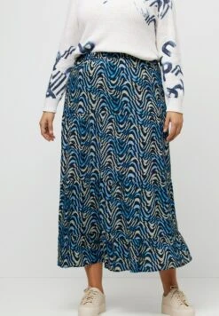 Ulla Popken Spódnica Trapezowa - Marine