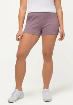 Ulla Popken RADLER SLIM ELASTIKBUND BIO - Szorty - Grau/flieder