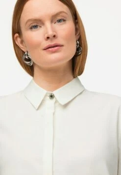 Ulla Popken COUPE ÉVASÉE, COL DE ET MANCHE - Koszula - Blanc Neige -Lindex 9d17c40c66fe412c9c1d7f88e8be061d