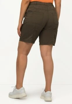 Ulla Popken Szorty - Kaki -Lindex 9de44f2775f2405e9cbdfc8352d3aff6