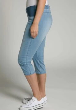 Ulla Popken Szorty Jeansowe - Light Blue -Lindex a05e4cbbe3a94dc59d069be94b68c7bd