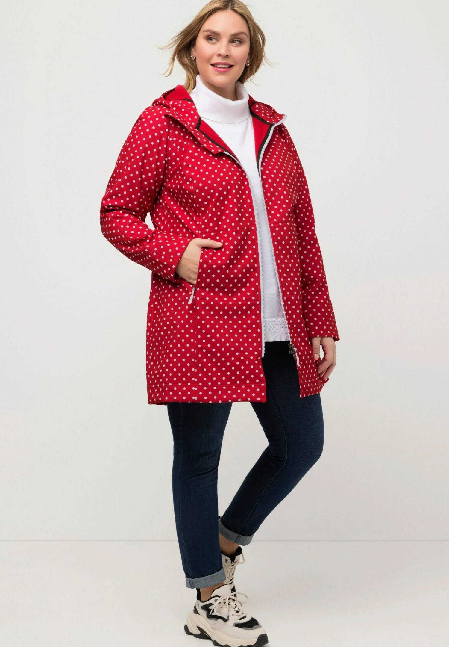 Ulla Popken Kurtka Przeciwdeszczowa - Salsa 4 Ulla Popken Kurtka Przeciwdeszczowa - Salsa - obrazek 2