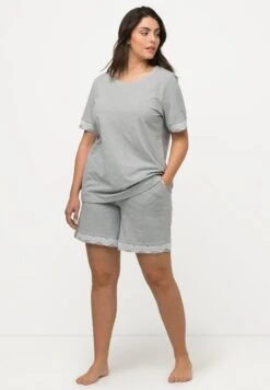 Ulla Popken Piżama - Light Gray Melange -Lindex a0f492063e3e4e198b7e9a5e6364a891