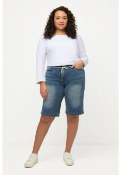 Ulla Popken Szorty Jeansowe - Bleu Clair -Lindex a1c79d9ba5124d789939bf76af91b5eb