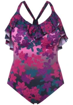 Ulla Popken AVEC BONNETS SOUPLES MATIÈRE RECYCLÉE MOTIF FL - Kostium Kąpielowy - Marine 11 Ulla Popken AVEC BONNETS SOUPLES MATIÈRE RECYCLÉE MOTIF FL - Kostium Kąpielowy - Marine -Lindex a2922af81ca04d4a8d34372f0c03f058